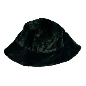 Vintage La Maison Fausse Fourrure Saks Fifth Avenue Faux Fur Bucket Hat Green‎
